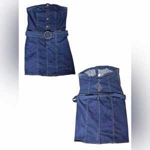 VTG Baby Phat Strapless Denim Dress | Y2K Era | Size 20